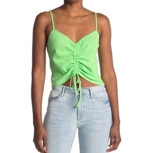 Abound Drawstring Cropped Ruched Cami Top